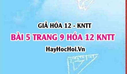 Giải bài 5 trang 9 Hóa 12 Kết nối tri thức SGK